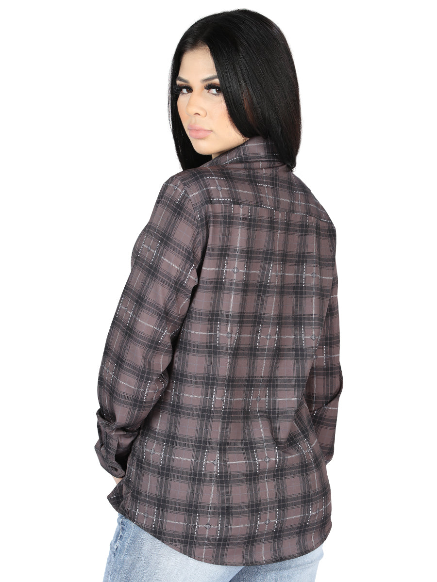 El General - Casual Long-Sleeve Shirt - Moka/Olive 44729