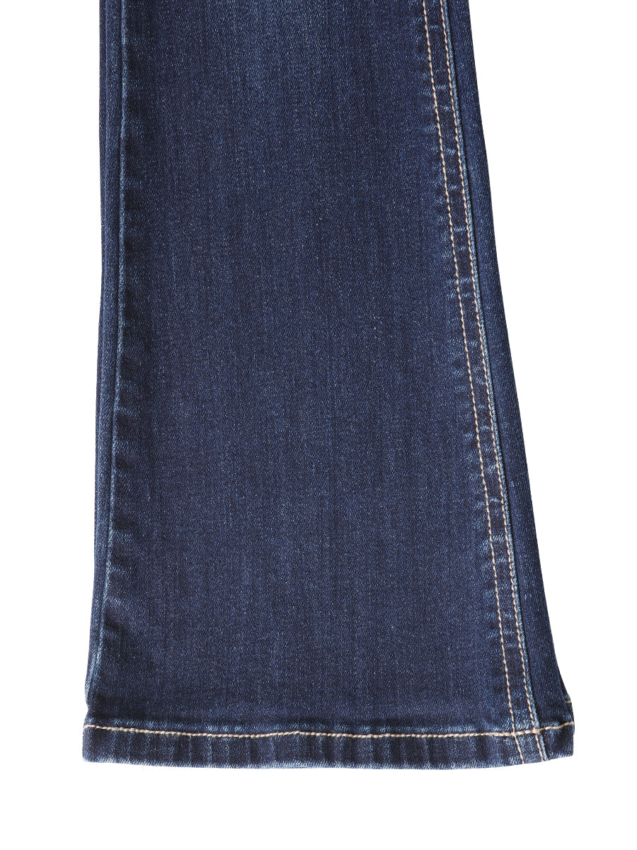 Girls Centenario Premium Bootcut Jeans - Dark Blue Denim 45909