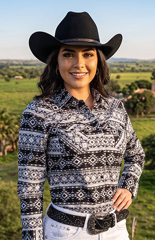 Women's Snap Button Shirt
