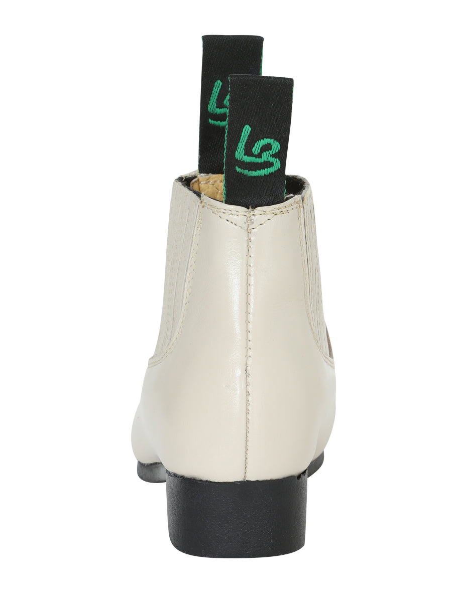 La Barca Leather Ankle Boot - Bone 216
