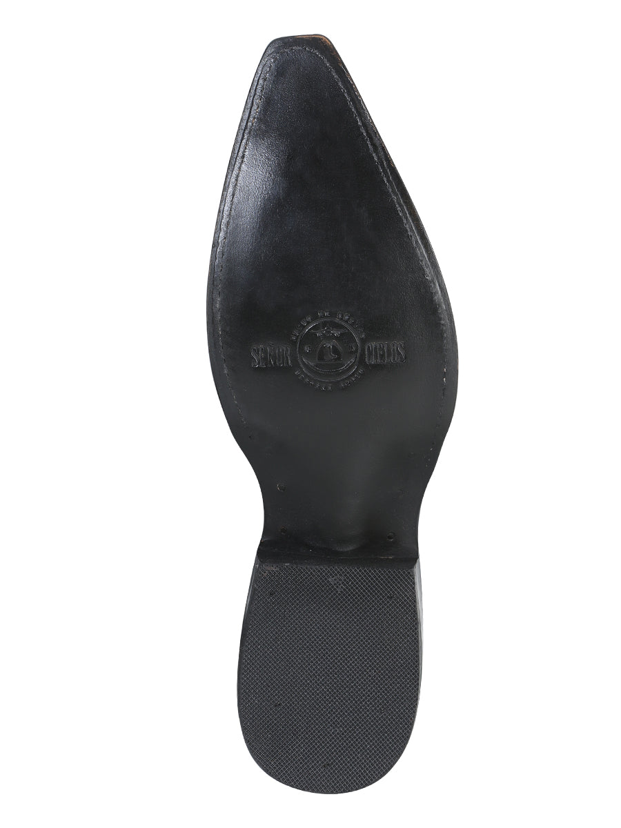 Cowboy boot  El Senor de los Cielos - Imitation Ostrich - Black  40848