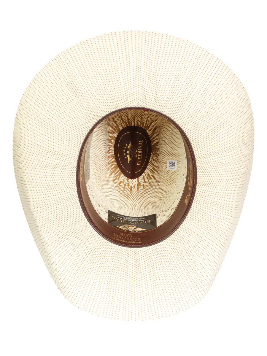 Men's El General 20X Palm Straw Western Hat - Bangora Ringers  45882
