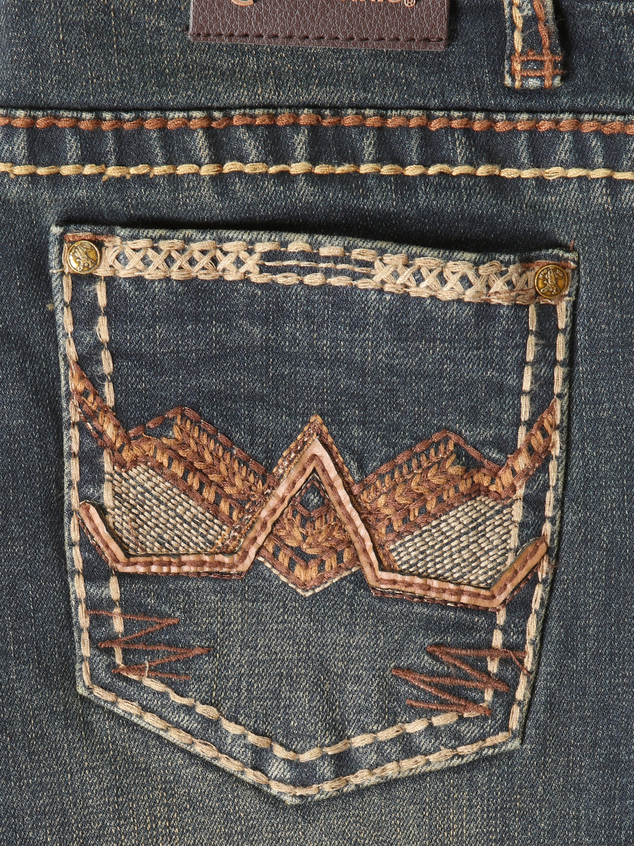 Boys Centenario Premium Bootcut Jeans - Tinted Green Denim  45911
