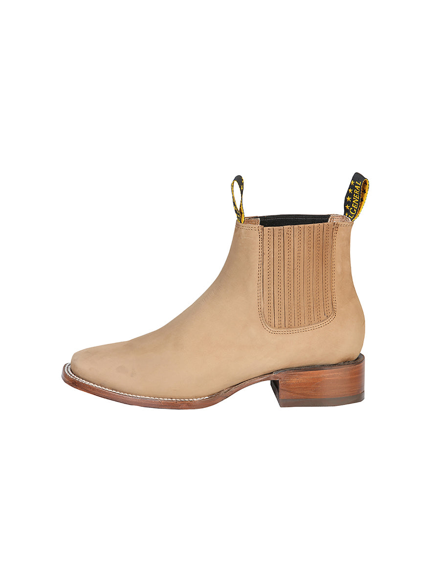 El General Men's Nobuck Ankle Boot - Nobuck Sand 126194